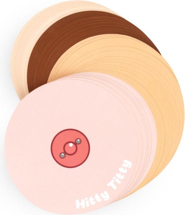 Actual product image tease & please - Hitty Titty Card Game - Adult Game (Deck of cards, German, French, Dutch, English)