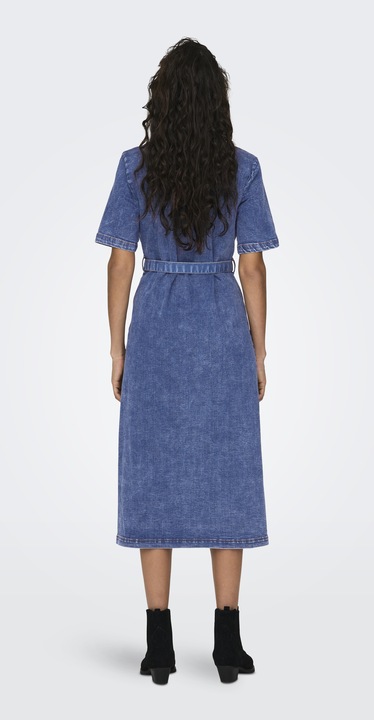 Image du produit Only Coupe ample Col rond Robe courte Robe en jean (L)