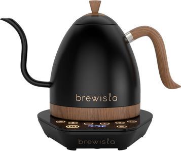 Image du produit Brewista Artisan Variable Temperature Electric Gooseneck Kettle Matte Black with Wood 1000ml (1 l)