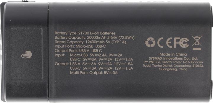 Image du produit Nitecore Banque d'alimentation NPB4 - 20000mAh, étanche (20000 mAh, 18 W, 72.80 Wh)