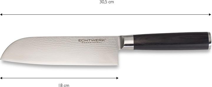 Produktbild Echtwerk Damast Santokumesser (18 cm)