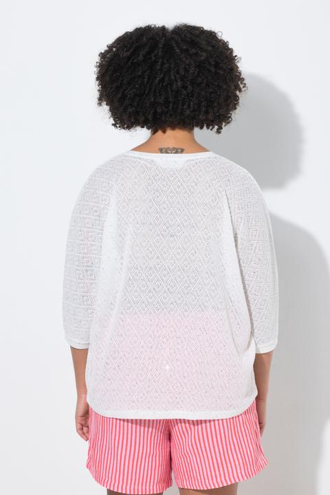Produktbild Angel of Style Pullover, Loose Fit, Lochstrick, Fledermaus-halbarm (46, 48)