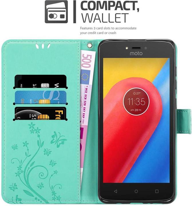 Actual product image Cadorabo Flower Book Cover (Motorola Moto C)