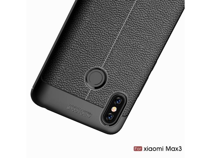 Produktbild Screenguard Xiaomi Mi Max 3 Hülle Leather Design TPU Cover (Xiaomi Mi Max 3)