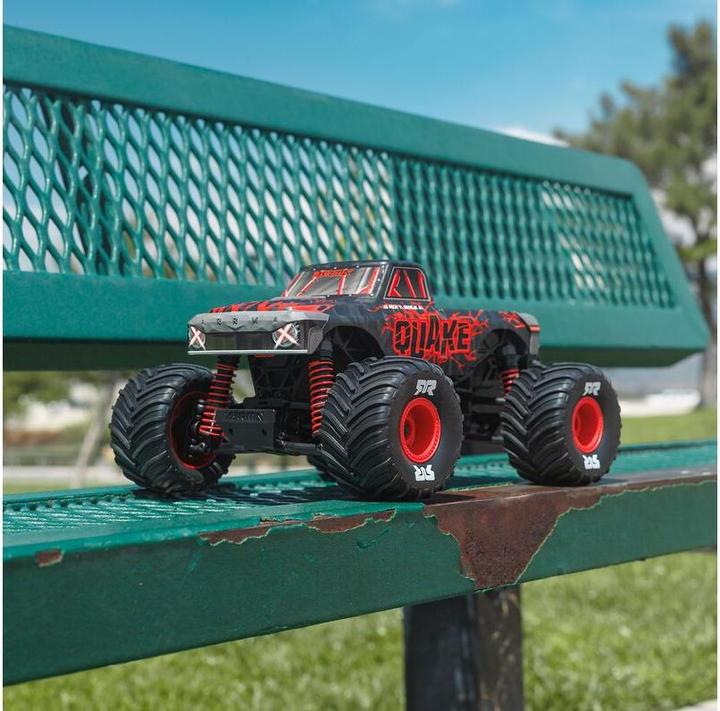 Produktbild Arrma Monster Truck Quake Grom 4x4 Brushed RTR 1:16 Rot (RTR Ready-to-Run)