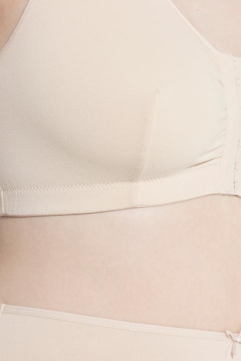 Actual product image Ulla Popken Front-fastened cotton bustier (Single pack, 90 D)