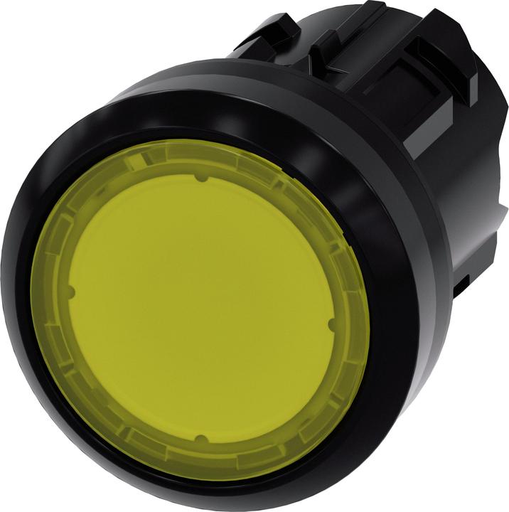 Produktbild Siemens Illuminated pushbutton, 22mm, yellow