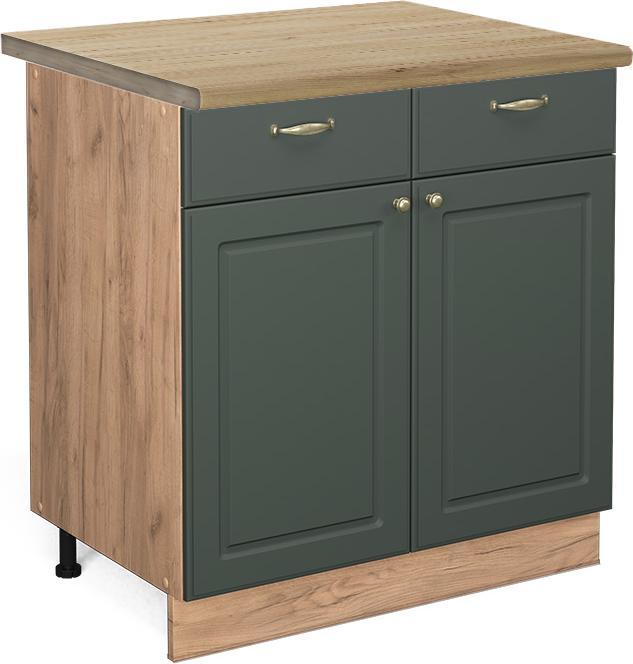 Goldkraft Eiche, Grün, Grün-Gold Landhaus