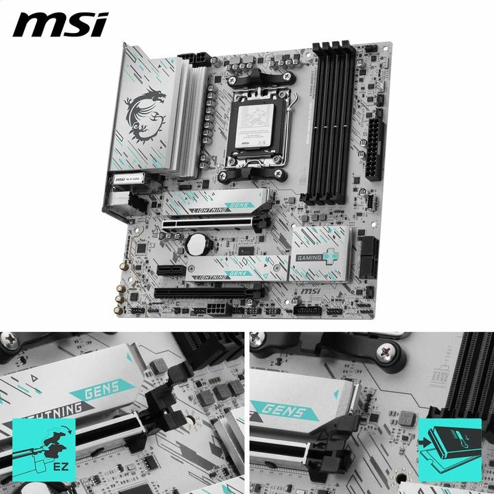 Produktbild MSI B850M GAMING PLUS WIFI (AMD B850, Micro ATX (mATX))