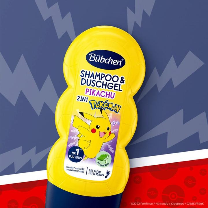 Actual product image Bübchen BUEBCHEN Kids 2in1 Pokemon Pikachu 230ml (230 ml, Liquid shampoo)
