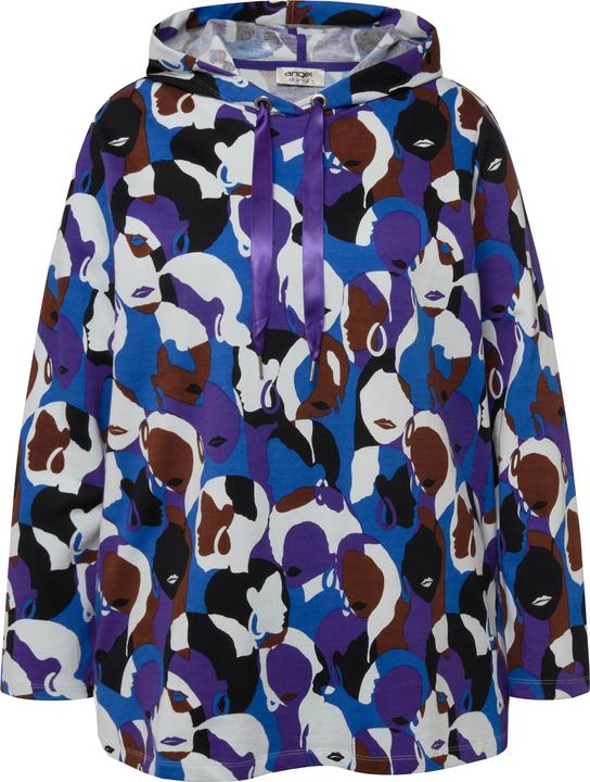 Image du produit Angel of Style Sweat-shirt à capuche et manches longues, avec imprimé visages (52)