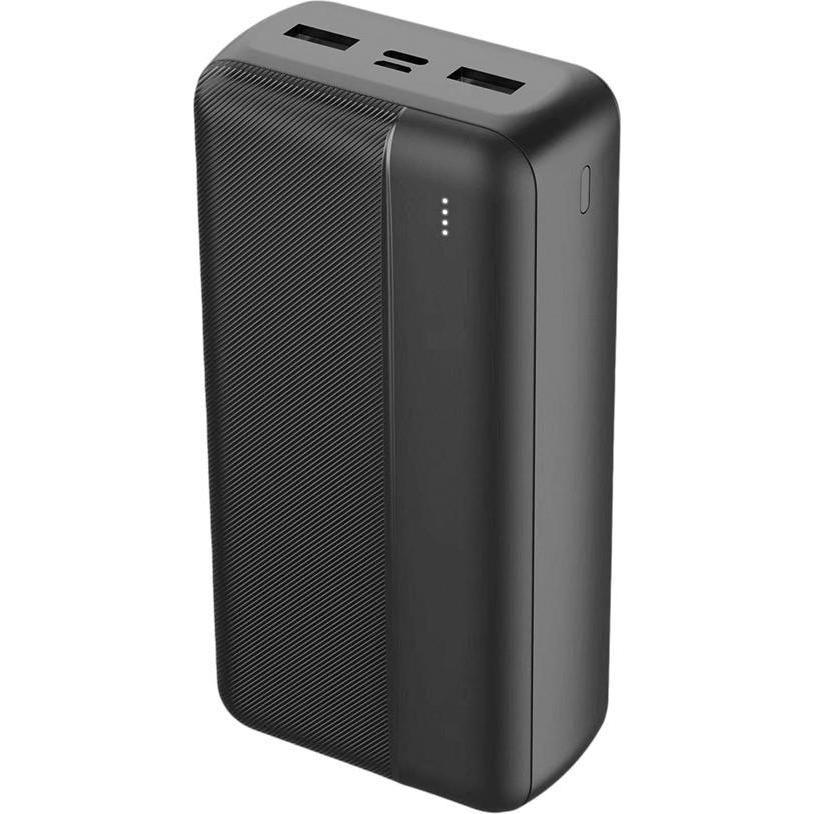 Maxlife Powerbank MXPB-02 30000 mAh schwarz (30000 mAh, 12 W), Powerbank, Schwarz