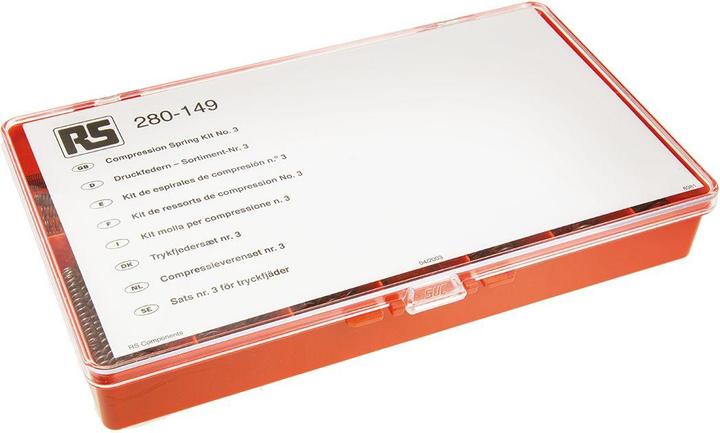 Produktbild RS PRO Druckfedern Sortiment 3,3 bis 15,5mm