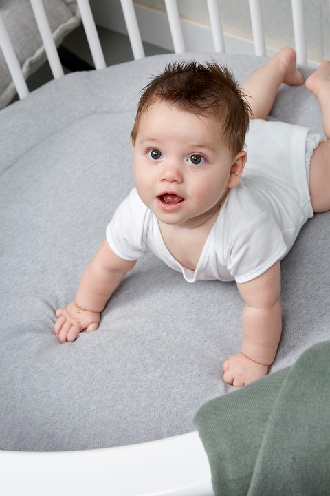 Actual product image Meyco Playpen insert rond Knit basic grey melange (95 cm, 95 cm)