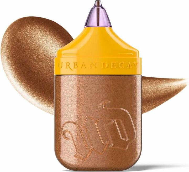 Actual product image Urban Decay Face Bond Luminizer Half Baked Warm Bronze Gold All-Over Liquid (Warm Bronze Gold, Highlighter)