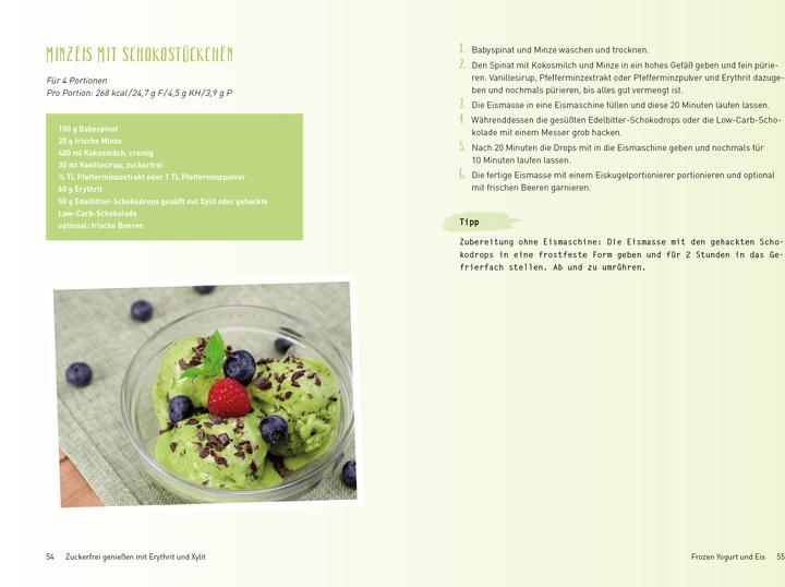 Actual product image Zuckerfrei geniessen mit Erythrit und Xylit (German, Veronica Pichl, 2020)