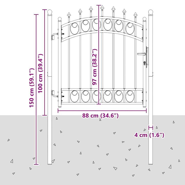 Produktbild vidaXL Gartentor