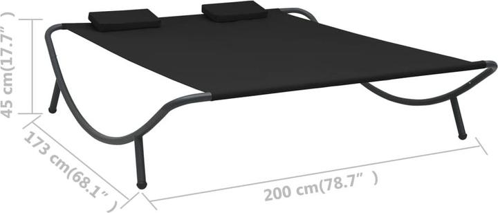 Actual product image vidaXL Sonnenliege (200 cm)