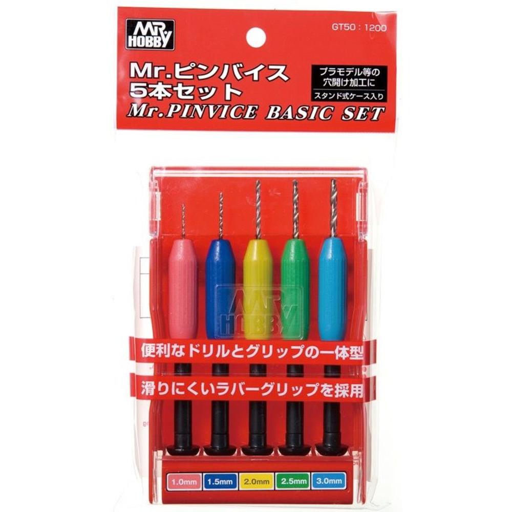 Mr.Hobby Mr Hobby -Gunze Mr. Pinvice Basic Set (1 / 1.5 / 2 / 2.5 / 3 mm)