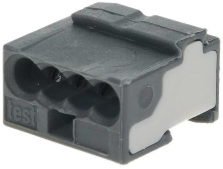 Actual product image Wago plug-in terminal Micro-Wago 4-fold black
