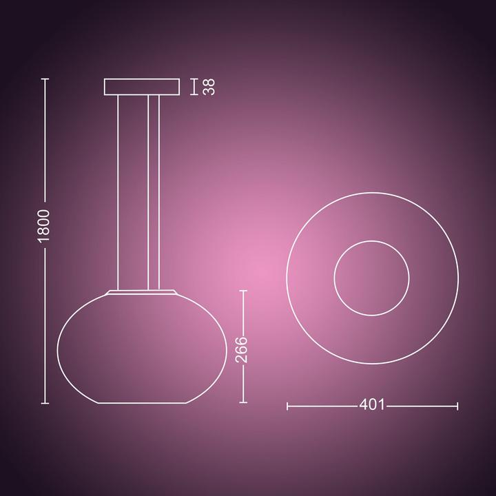 Actual product image Philips Hue Flourish Base BT (3000 lm)