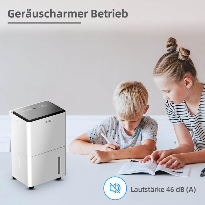 Productafbeelding Be Cool BC30LEF2301 Luftentfeuchter 25m² 600W 30 l/Tag Weiss, Grau (25 m², 30 l/24h)