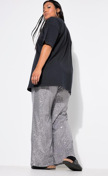 Immagine prodotto Studio Untold Pantaloni con taglio della gamba ampio, paillettes e cintura elastica (50)