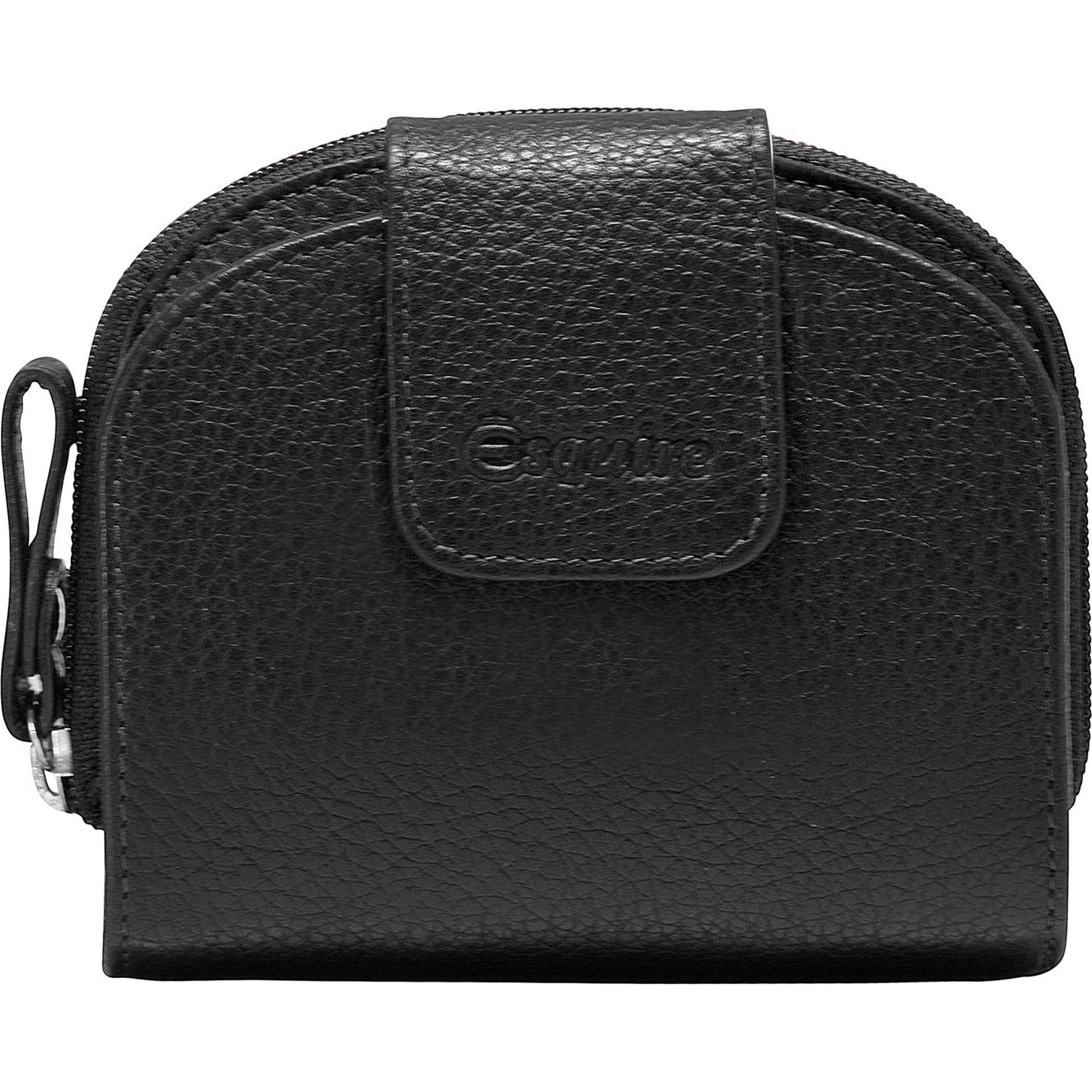 Esquire, Damen, Portemonnaie, Primavera Geldbörse Leder 11 cm, Schwarz