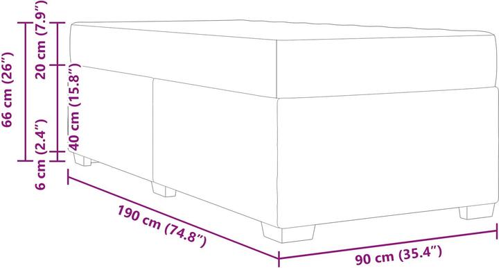 Image du produit vidaXL Bettrahmen (90 x 190 cm)