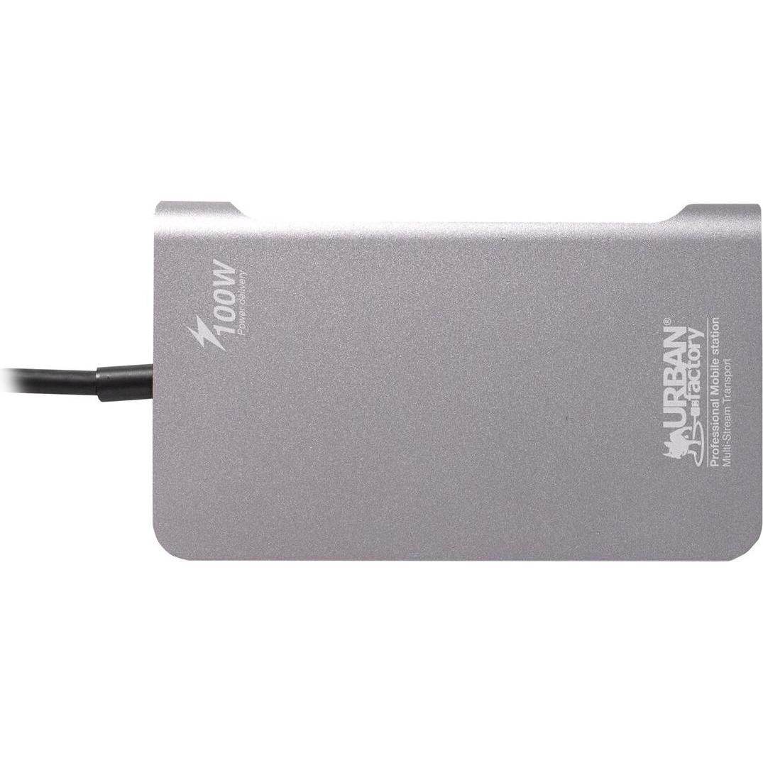 Thumbnail - Urban Factory TCM16UF Notebook-Dockingstation & Portreplikator Verkabelt USB 3.2 Gen 1 (3.1 Gen 1) Type-C (USB-C, 1 Port...