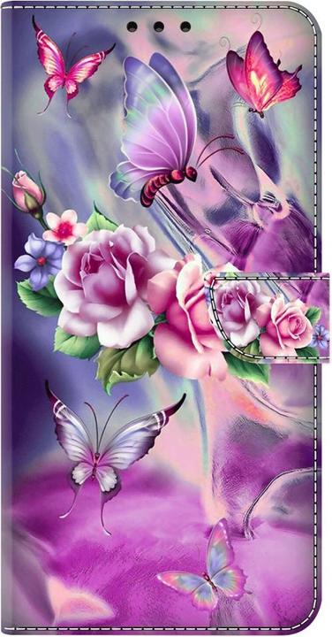 Immagine prodotto Art Custodia a libro per iPhone 15 con tasca portacarte Flowers (Apple iPhone 15)