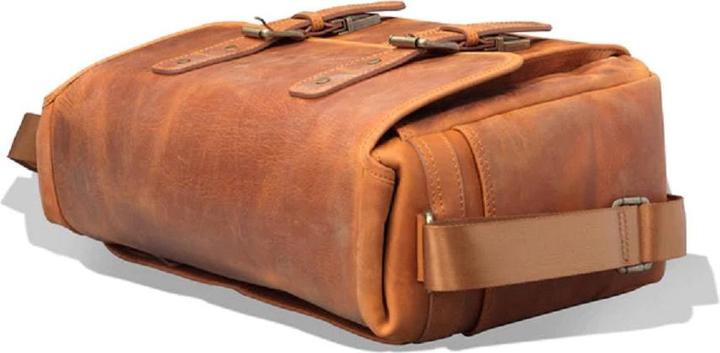 Only-Bags.Store Versatile borsa in pelle per laptop, borsa per fotocamera (Borsa a tracolla per fotocamera)