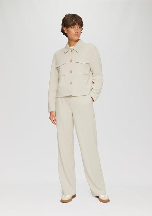 Produktbild S.Oliver Hose Wide-Leg-Hose aus Struktur-Jersey (46)