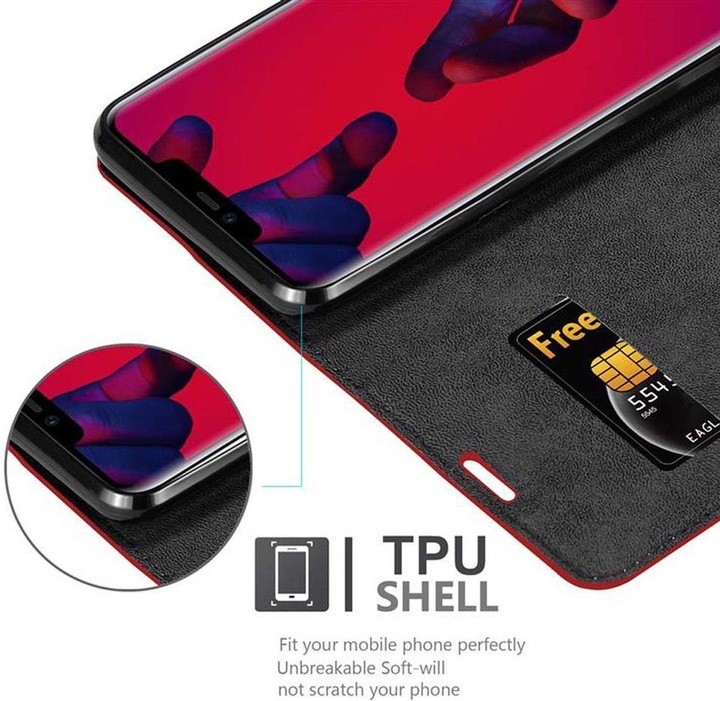 Actual product image Cadorabo Book Invisible Magnet Cover (Mate 20 Pro)