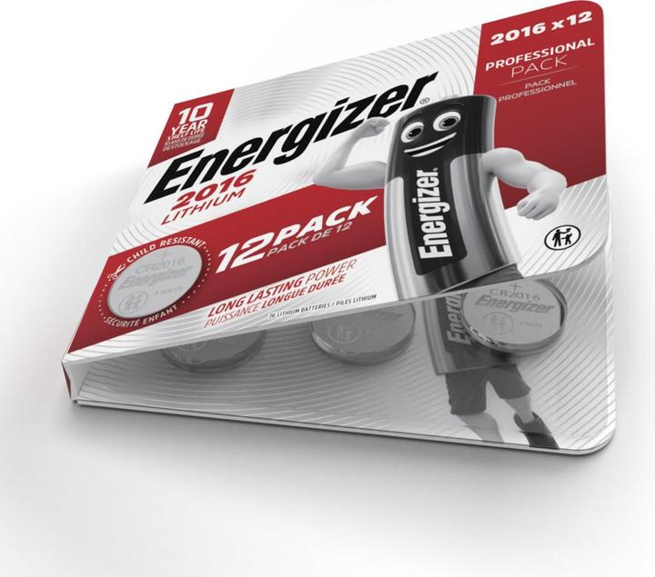 Produktbild Energizer Lithium (12 Stk., CR2016, 90 mAh)