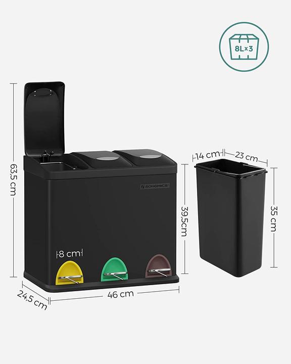 Produktbild Songmics Mülleimer (24 l)