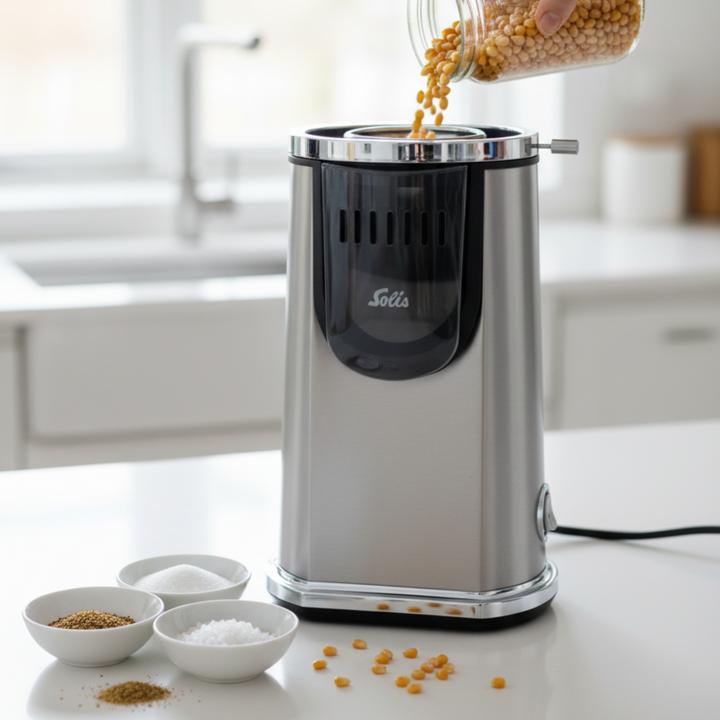 Actual product image Solis Popcorn machine
