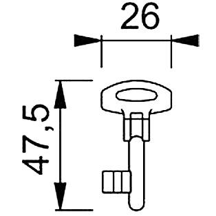 Thumbnail - Hoppe, Türschloss + Schliesszylinder, Klappringschlüssel für Schiebetürset