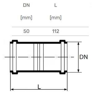 Thumbnail - Magnaplast, Zubehör Sanitärinstallation, Coupling Internal Double D50 Pp Ultra