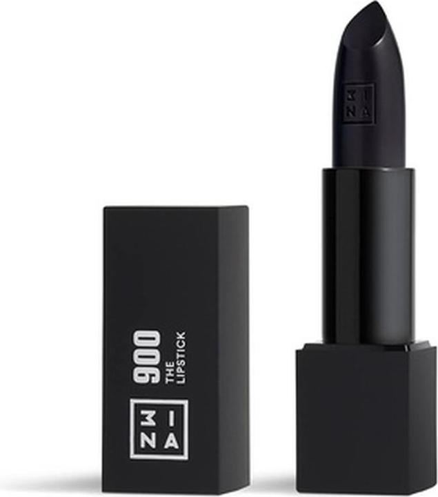 3INA Matte Black Lipstick mit Magnetverschluss Hydrating Finish Cruelty Paraben Free and Vegan 0.11oz