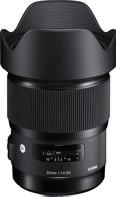 Image du produit Sigma 20mm, f/1.4 DG HSM ART, Sony E (Sony E, Plein format, APS-C / DX)
