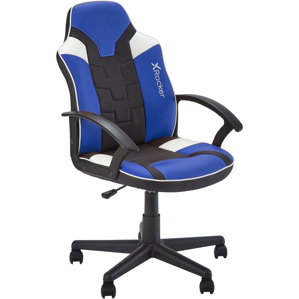 X Rocker Sedia da gioco Saturn Bambini /grigio/blu, Sedia gaming, Blu, Grigio, Nero