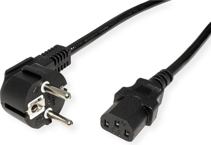 Actual product image Value Mains cable, straight IEC socket (3 m)