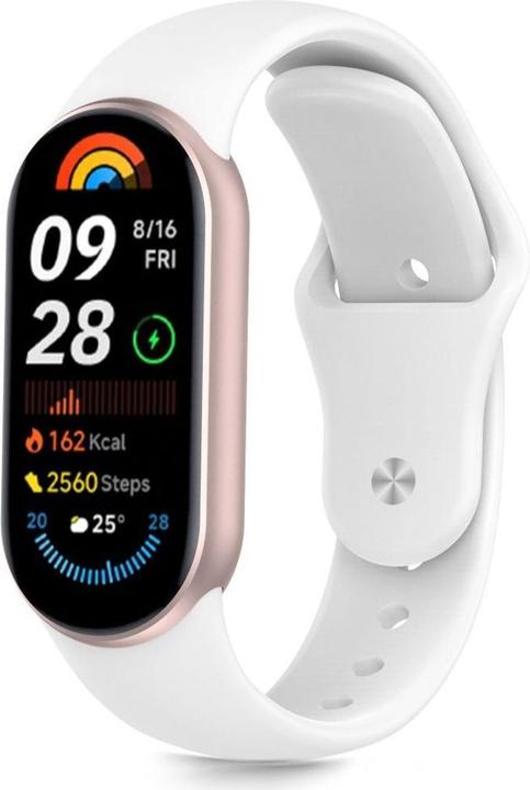 Actual product image 4Kom Tech-Protect IconBand Air Strap für Xiaomi Smart Band 8 / 9 / 10 / NFC - Weiss (Silicone)