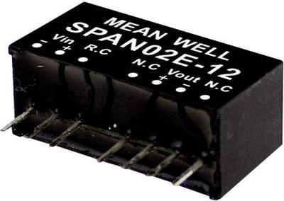 Image du produit MeanWell Modules de conversion DC/DC série SPAN02 SIP/SIL8 Case Single Output 1 régulé