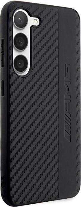 Immagine prodotto Mercedes AMG AMHCS23SBLSCA S23 S911 custodia rigida nera in carbonio con strisce e rilievo (Samsung Galaxy S23)