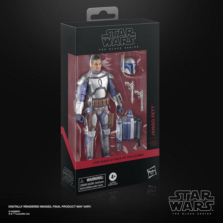 Produktbild Hasbro Star Wars Episode II Black Series Actionfigur Jango Fett 15 cm