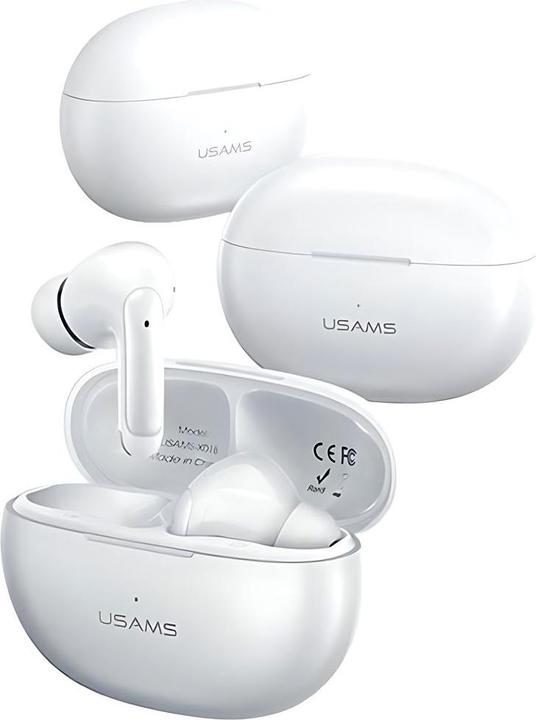 Produktbild Usams Słuchawki Bluetooth 5.3 TWS X-Don Series Dual mic ENC bezprzewodowe biały/white BHUXD02 ( (Digitale Geräuschunterdrückung, 6 h, Kabellos)