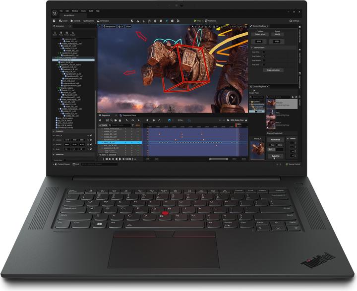 Immagine prodotto Lenovo ThinkPad P1 Gen 6 (16", 1000 GB, 32 GB, DE, Intel Core i7-13700H)