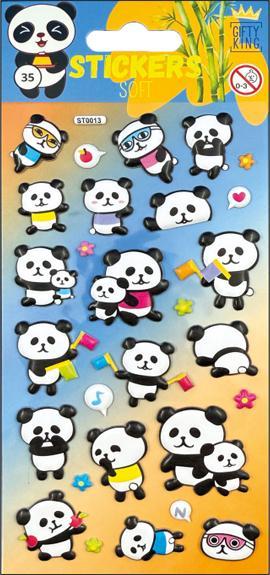 Immagine prodotto King Aufkleber 3D-Effekt Panda